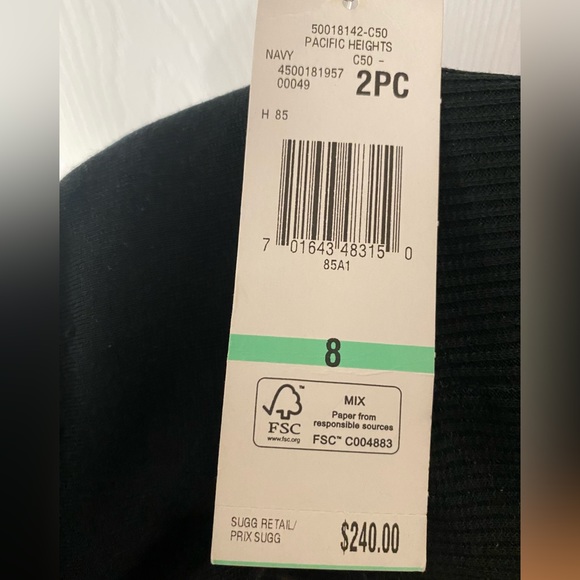 Ladies Jones New York 2 piece Pant Suit in Denim Grey/Blue Size 8 - Picture 4 of 6